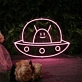 Alien Spaceship Neon Sign