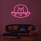 Alien Spaceship Neon Sign