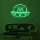 Alien Spaceship Neon Sign
