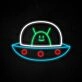 Alien Spaceship Neon Sign