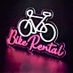 Bike Rental Neon Sign