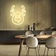 Christmas Deer Head Cute Elk Christmas Neon Sign