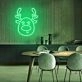 Christmas Deer Head Cute Elk Christmas Neon Sign