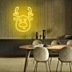 Christmas Deer Head Cute Elk Christmas Neon Sign