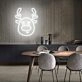 Christmas Deer Head Cute Elk Christmas Neon Sign
