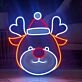 Christmas Elk Neon Sign