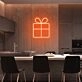 Christmas Gift Box Neon Sign