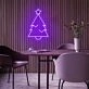 Christmas Green Tree With Star Christmas Neon Sign