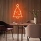 Christmas Green Tree With Star Christmas Neon Sign