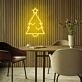 Christmas Green Tree With Star Christmas Neon Sign