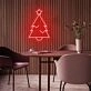 Christmas Green Tree With Star Christmas Neon Sign