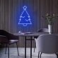 Christmas Green Tree With Star Christmas Neon Sign