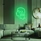Combing Hair Girl Neon Sign