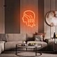 Combing Hair Girl Neon Sign