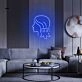 Combing Hair Girl Neon Sign