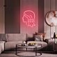 Combing Hair Girl Neon Sign