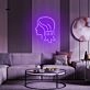 Combing Hair Girl Neon Sign
