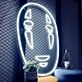 Faceless Male Anime Characters Neon Sign