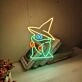 Ghost Wearing A Witch Hat Halloween Neon Sign