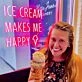 Ice Cream Makes Me Happy Neon Sign