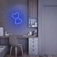 Mini Hearts Lock Neon Sign