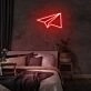 Mini Paper Plane Neon Sign