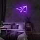 Mini Paper Plane Neon Sign