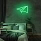 Mini Paper Plane Neon Sign