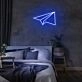 Mini Paper Plane Neon Sign