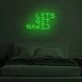 LET'S GET NAKED" LED Neon Sign