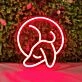 Mini Sleeping Dachshund Neon Sign