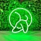 Mini Sleeping Dachshund Neon Sign
