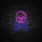 Skull X Bone Halloween Neon Sign