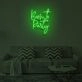 BORN TO PARTY" LED Neon Sign