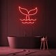 Whale Showing Tail Neon Sign