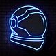 Astronaut Helmet Neon Sign