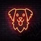 Golden Retriever Neon Sign