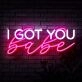 I Got You Babe Block Neon Sign