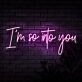 Im So Into You Neon Sign