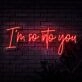 Im So Into You Neon Sign