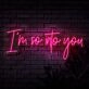 Im So Into You Neon Sign