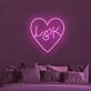 Customize Name Modern Love Neon Sign for Wedding