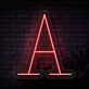 Personalized Initial Letter A Neon Sign MNC41520
