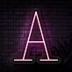 Personalized Initial Letter A Neon Sign MNC41520