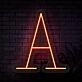 Personalized Initial Letter A Neon Sign MNC41520