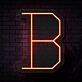 Personalized Initial Letter B Neon Sign MNC41521