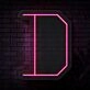 Personalized Initial Letter D Neon Sign