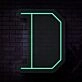 Personalized Initial Letter D Neon Sign