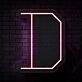 Personalized Initial Letter D Neon Sign