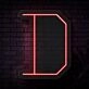 Personalized Initial Letter D Neon Sign